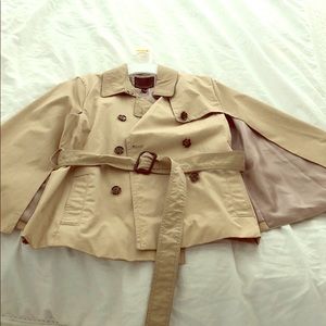 Banana republic cape trench jacket